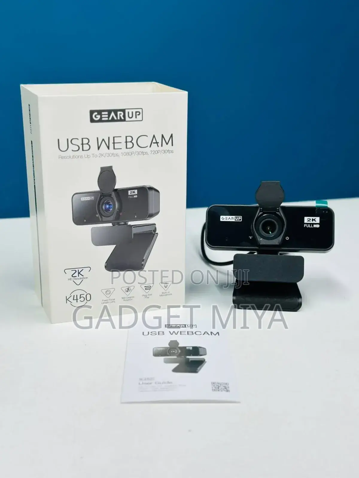 Gearup Webcam- 4.0mp HD USB Webcam