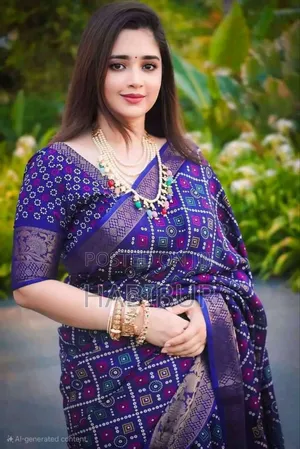 Photo - Batik Silk Sari With Blouse PCS