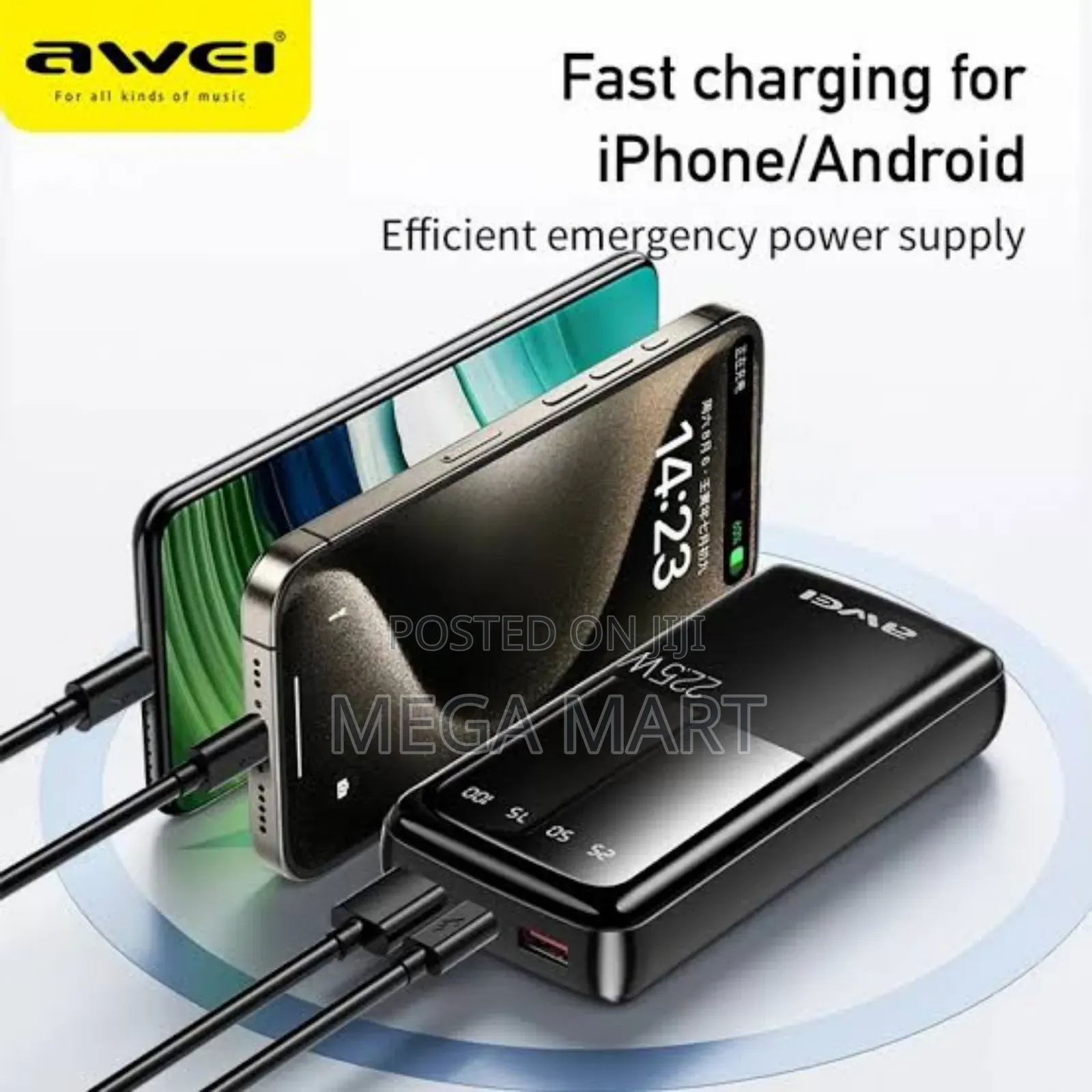 Awei P13K Powerbank 20000mah
(1110