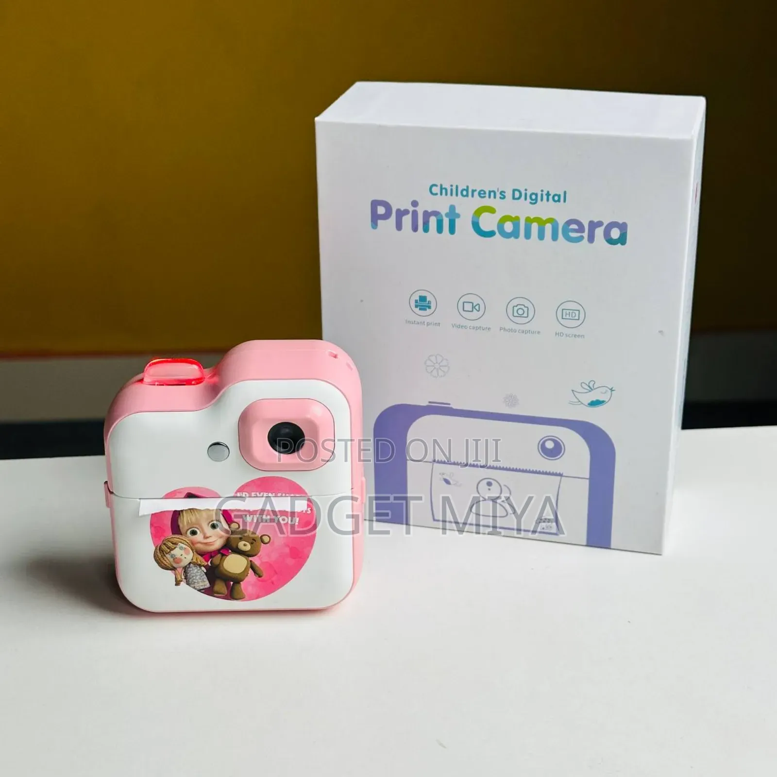 Instant Print Digital Kids Camera Printer – Masha Version