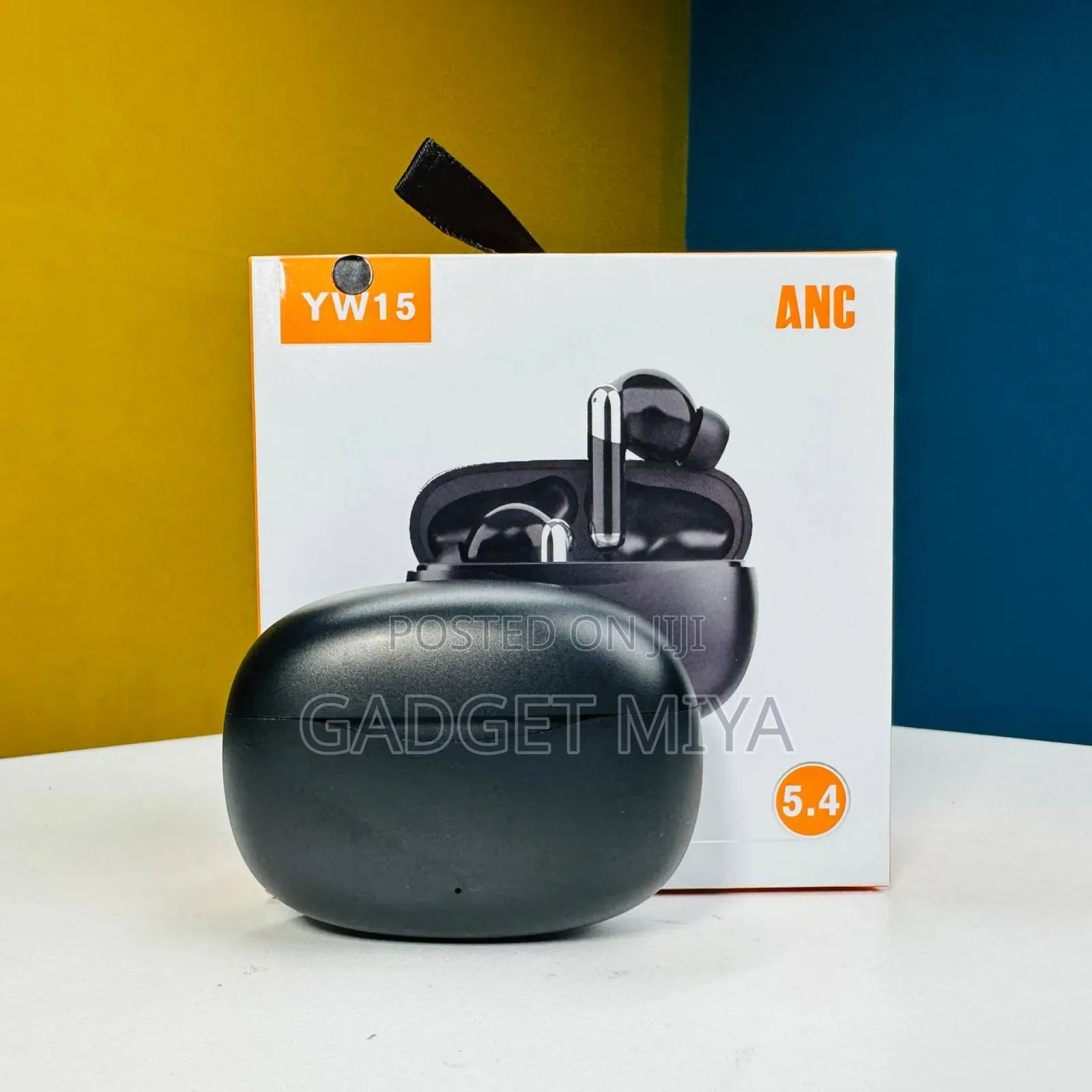 YW15 Active Noise Cancelling Earbuds – Black