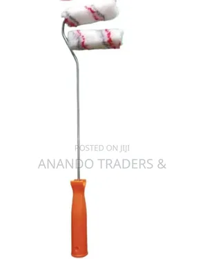 4 Inch Roller Brush 2 PCS With 1 PCS Handel Painting Brush,