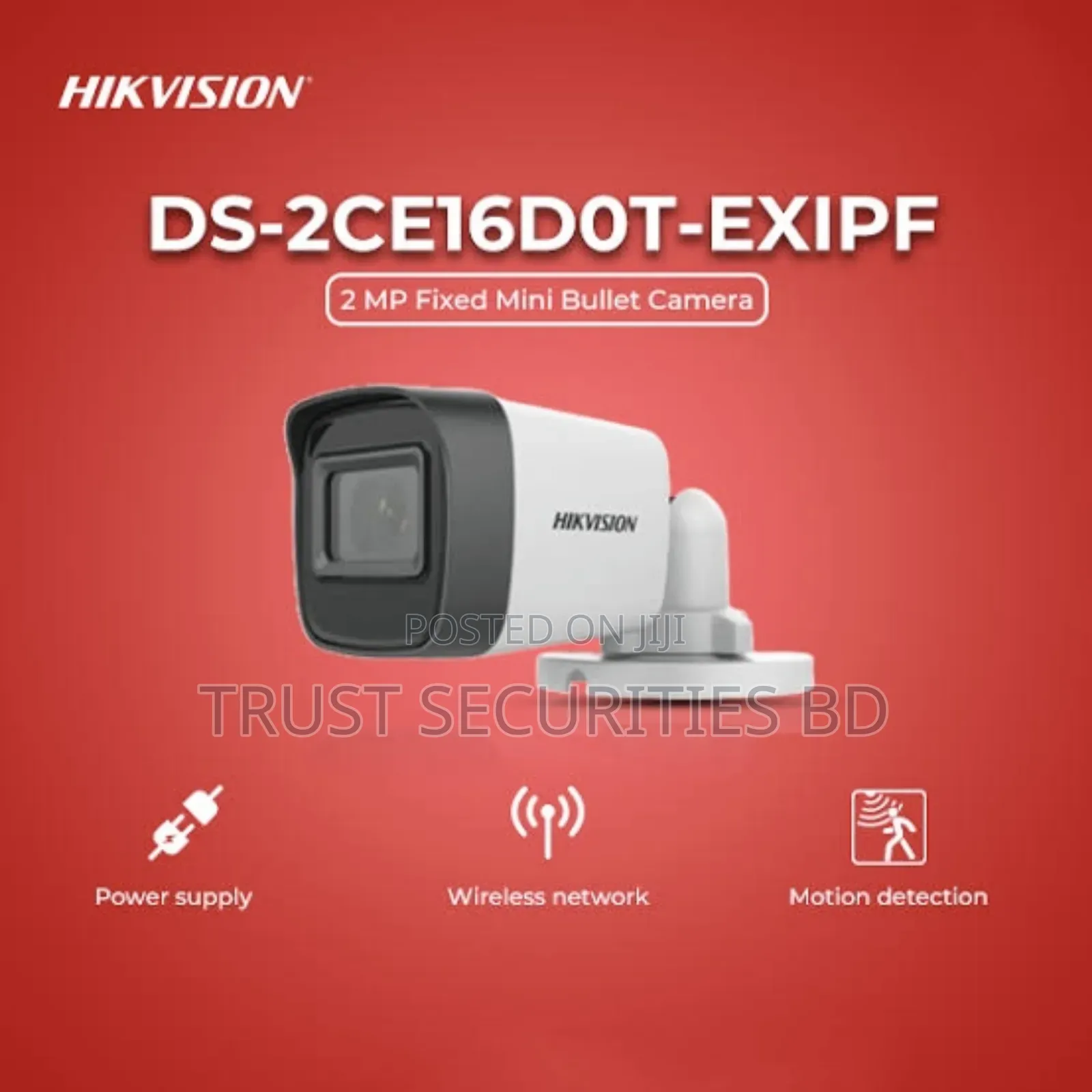 Hikvision DS-2CE16D0T-EXIPF 2MP HD Night Vision Camera