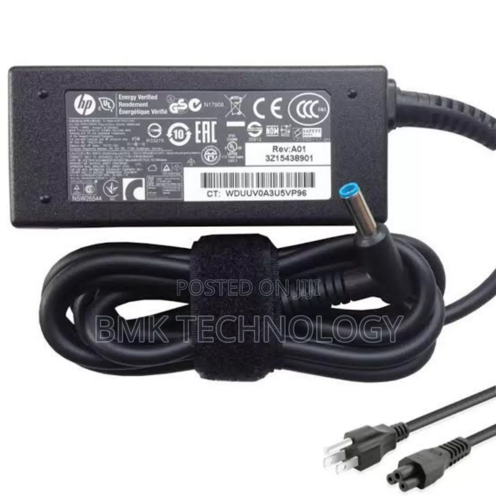 Laptop Power Charger Adapter 65W Blue Pin 3.33A For HP