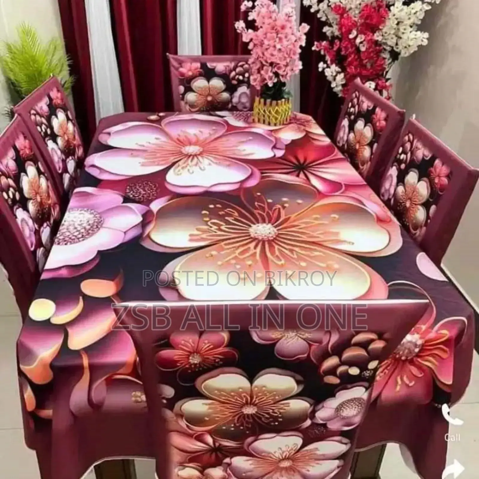 ডাইনিং টেবিল কভার সেট