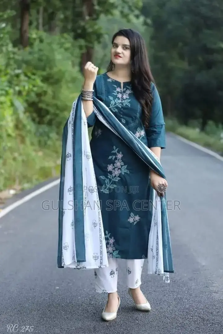 Unstitched Cotton Screen Printed Salwar Kameez for Women 3