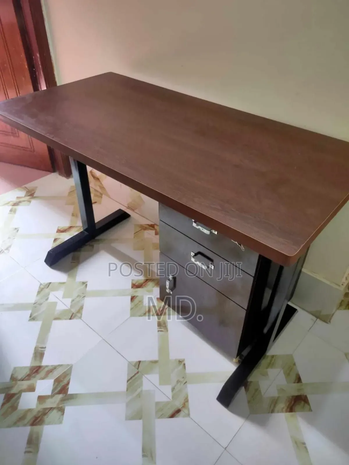 T Type Gaming Computer Table and Cabinet