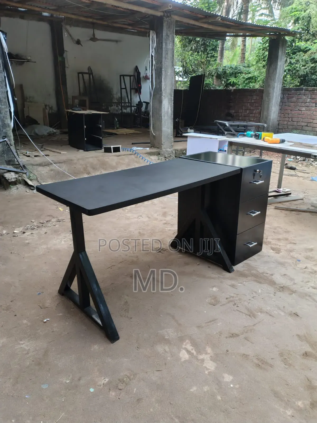 T Type Gaming Computer Table and Cabinet