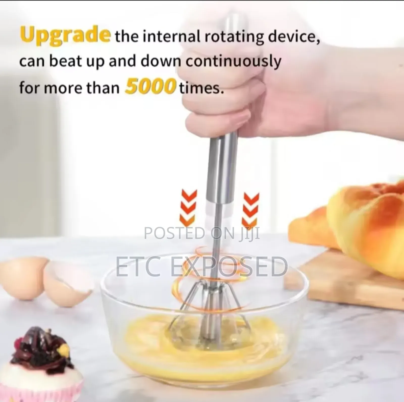 Automatic Mixer Stainless Steel Manual Hand Mixer Egg Tools