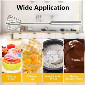 Automatic Mixer Stainless Steel Manual Hand Mixer Egg Tools