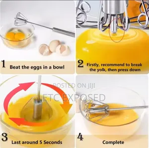 Automatic Mixer Stainless Steel Manual Hand Mixer Egg Tools