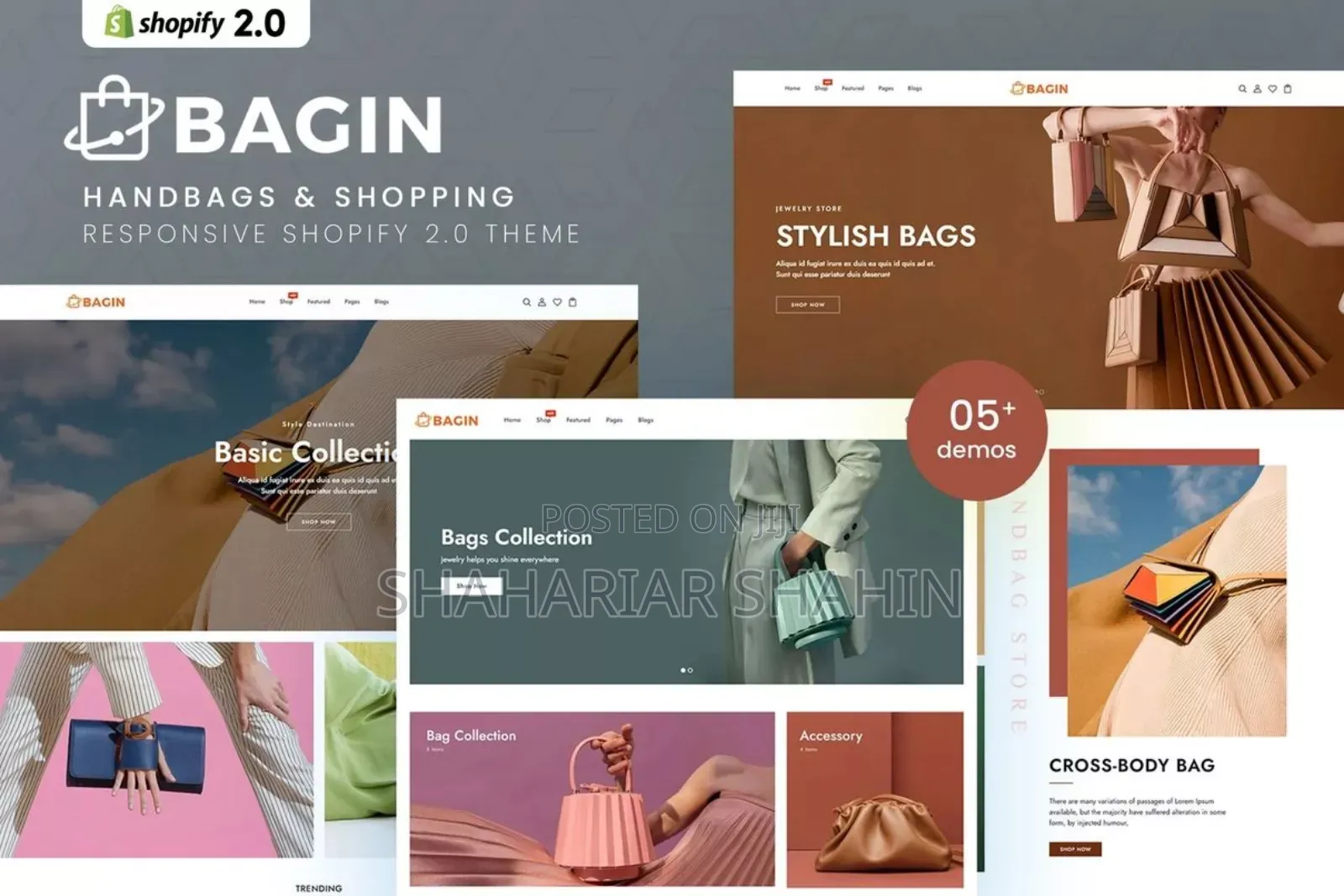 Bagin - Handbags Shopping Responsive Shopify 2.0 Theme