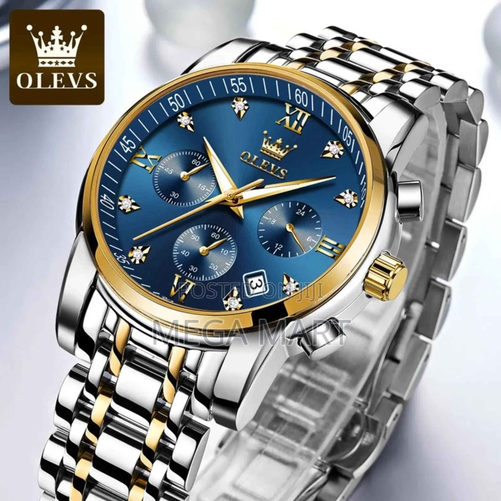 Ole_vs Top Luxury Stainless Steel Analog Quartz 1128