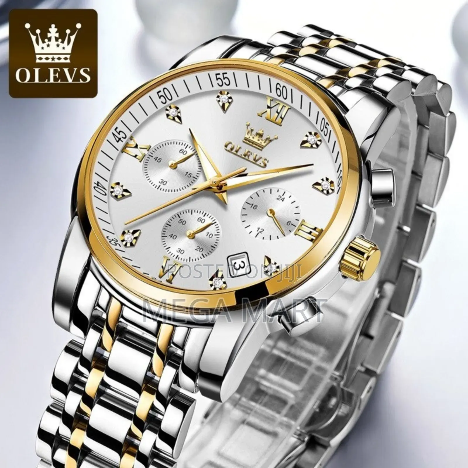 Ole_vs Top Luxury Stainless Steel Analog Quartz 1128