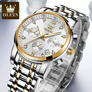 Ole_vs Top Luxury Stainless Steel Analog Quartz 1128