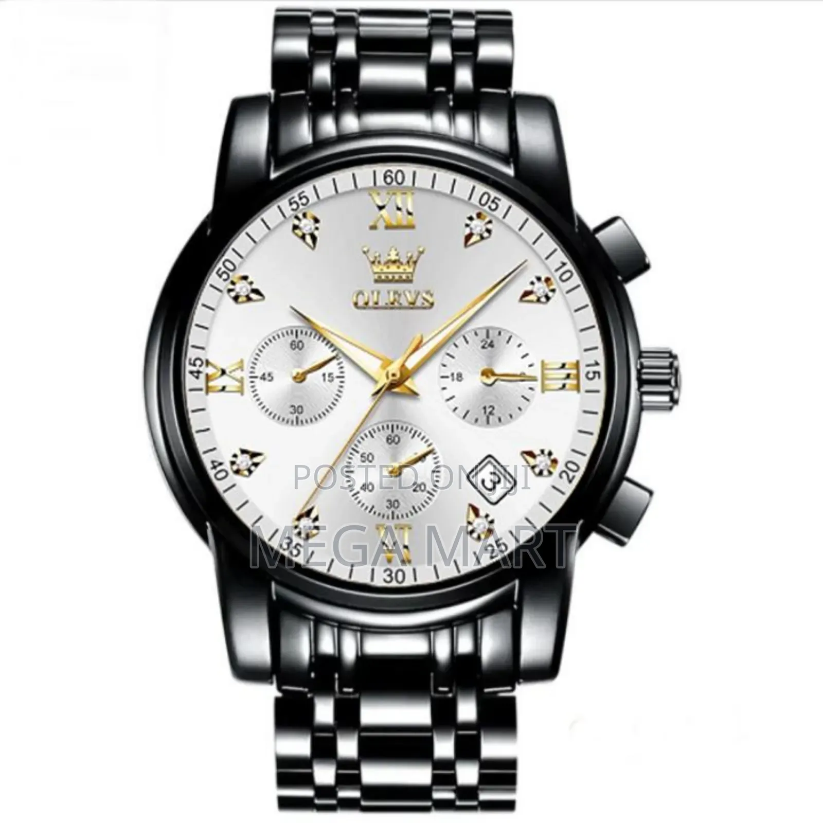 Ole_vs Top Luxury Stainless Steel Analog Quartz 1128