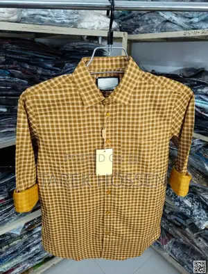 Photo - "Men's Slim Fit Cotton Checkered Shirt"