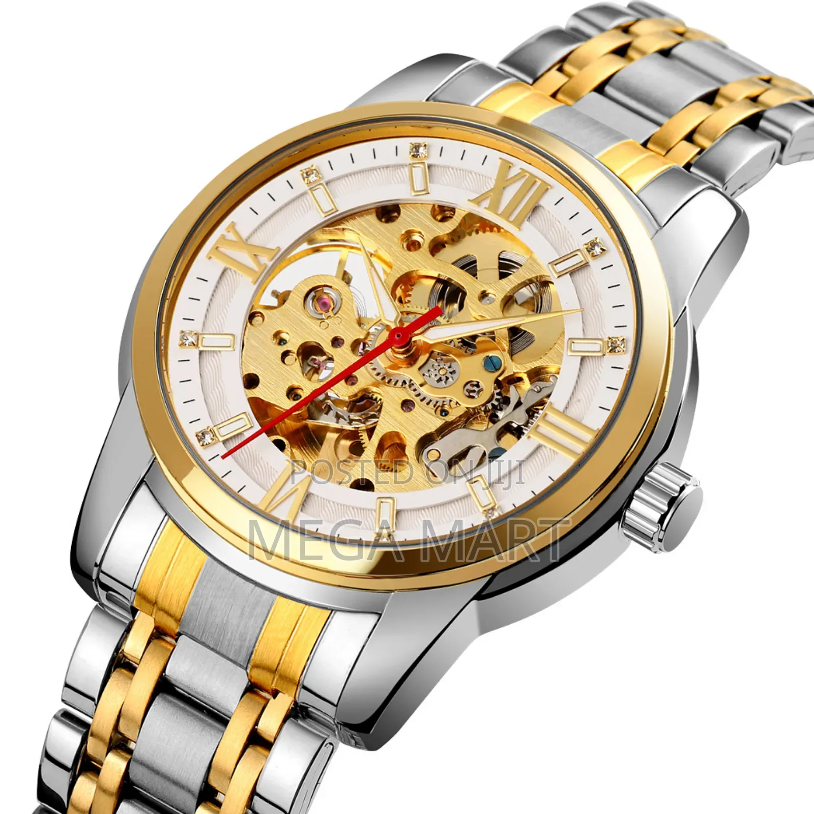 Skmei Automatic Mechanical Watch Men Stainless Steel 1346