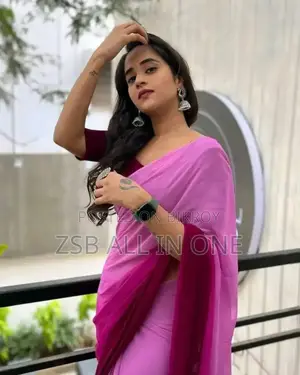 Rainbow Georgette Saree