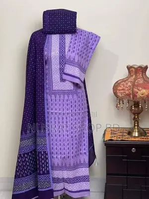 Vip Block Print Unstitch Three Piece