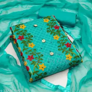 কাশ্মীরী আড়ি এম্ব্রডারী থ্রি-পিচ