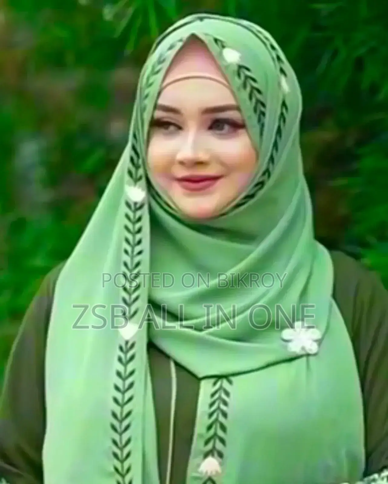 দুবাই চেরি এমব্রয়ডারি হিজাব
