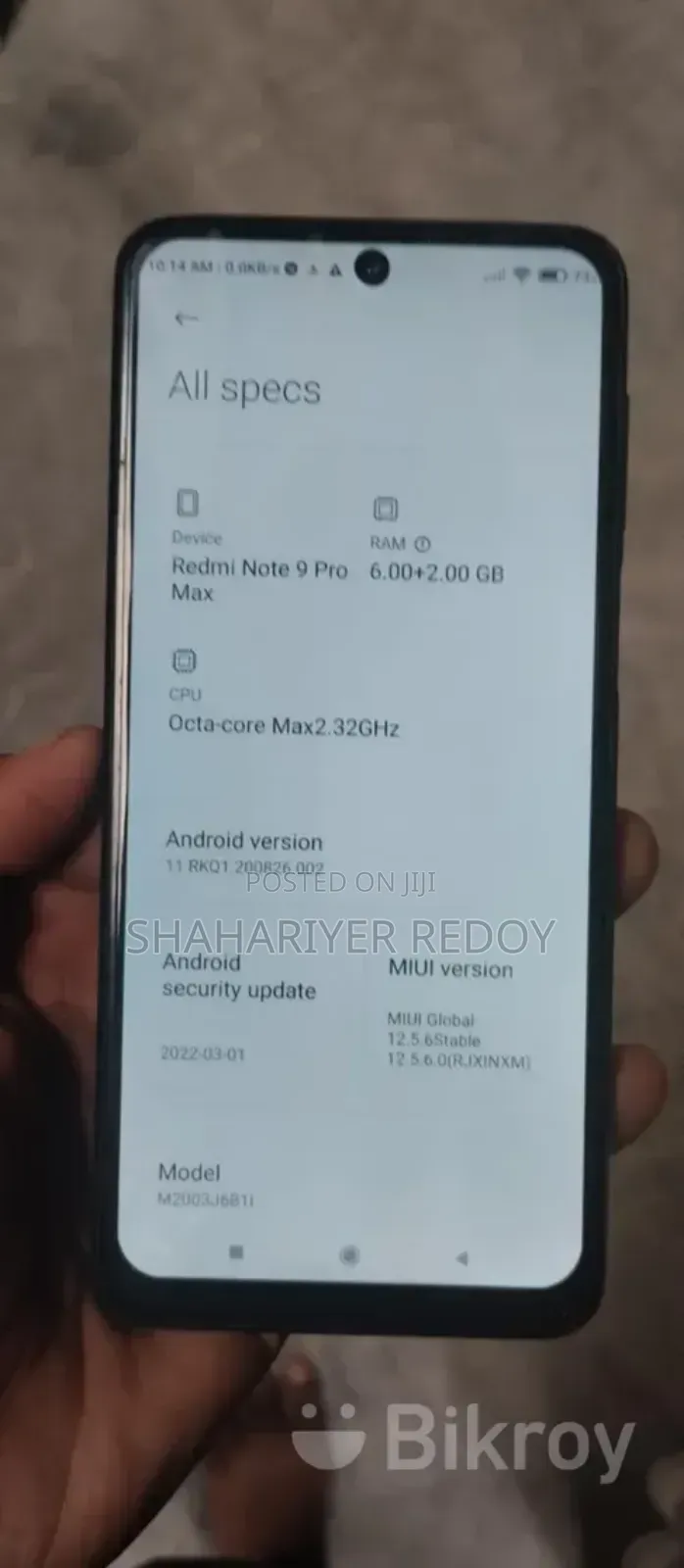 Xiaomi Redmi Note 9 Pro Max 128 GB Blue