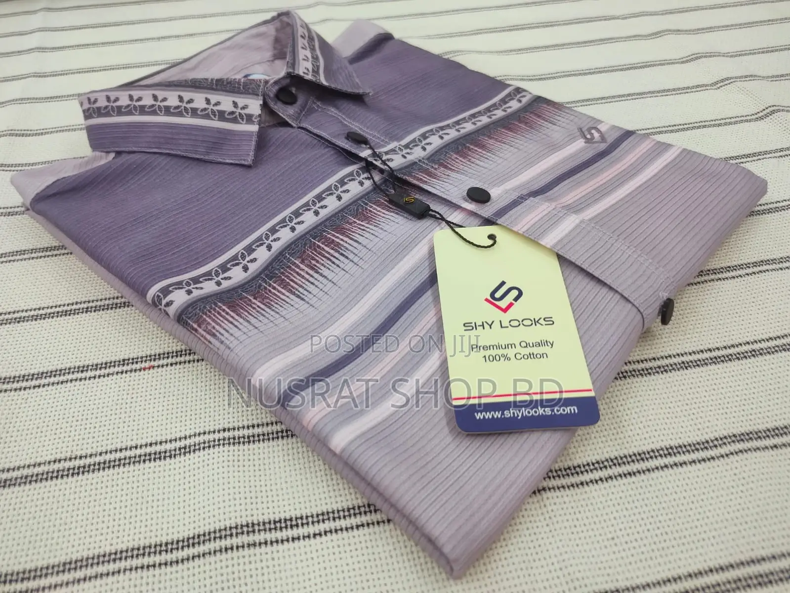 Luxury Spandex Print Shirt