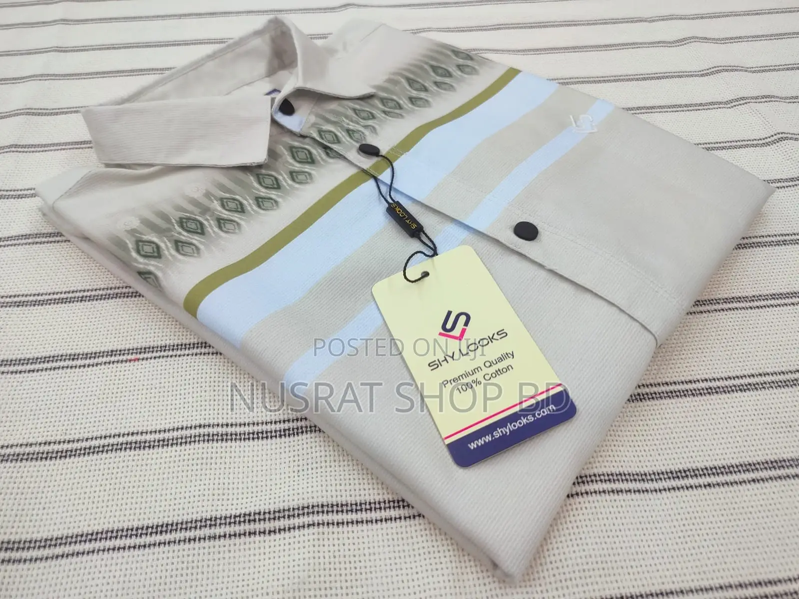 Luxury Spandex Print Shirt