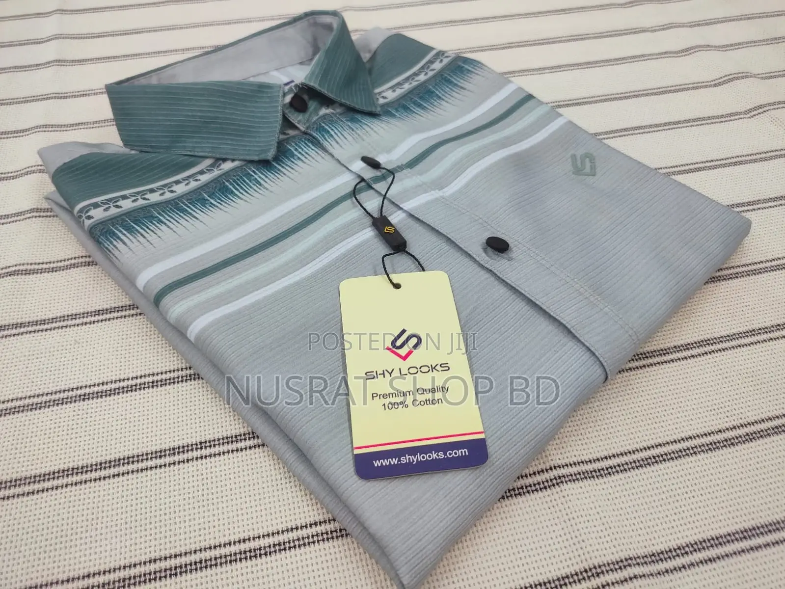 Luxury Spandex Print Shirt