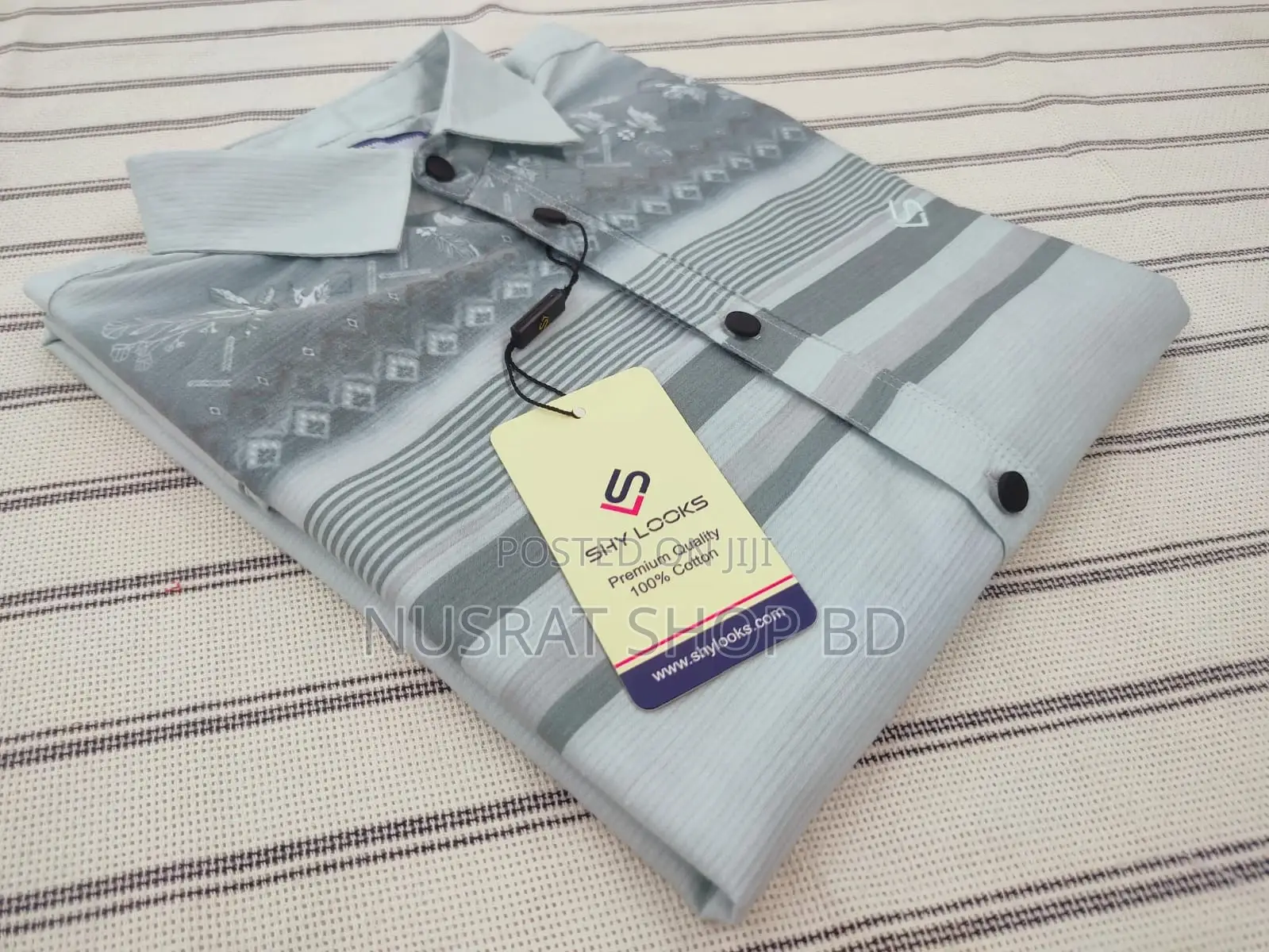 Luxury Spandex Print Shirt