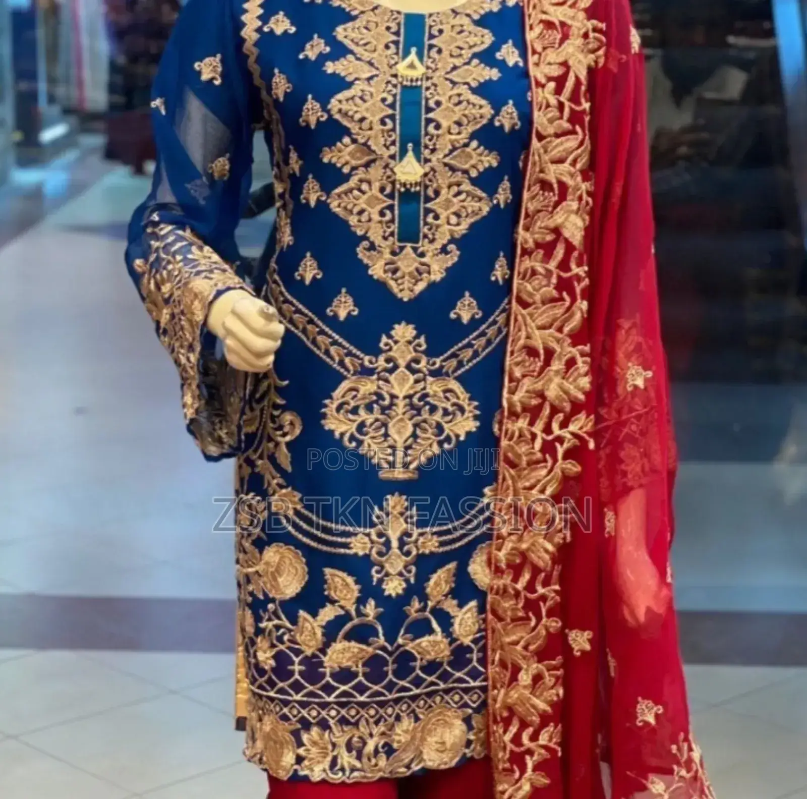 Semi Stitched Georgette Embroidery Party Dress