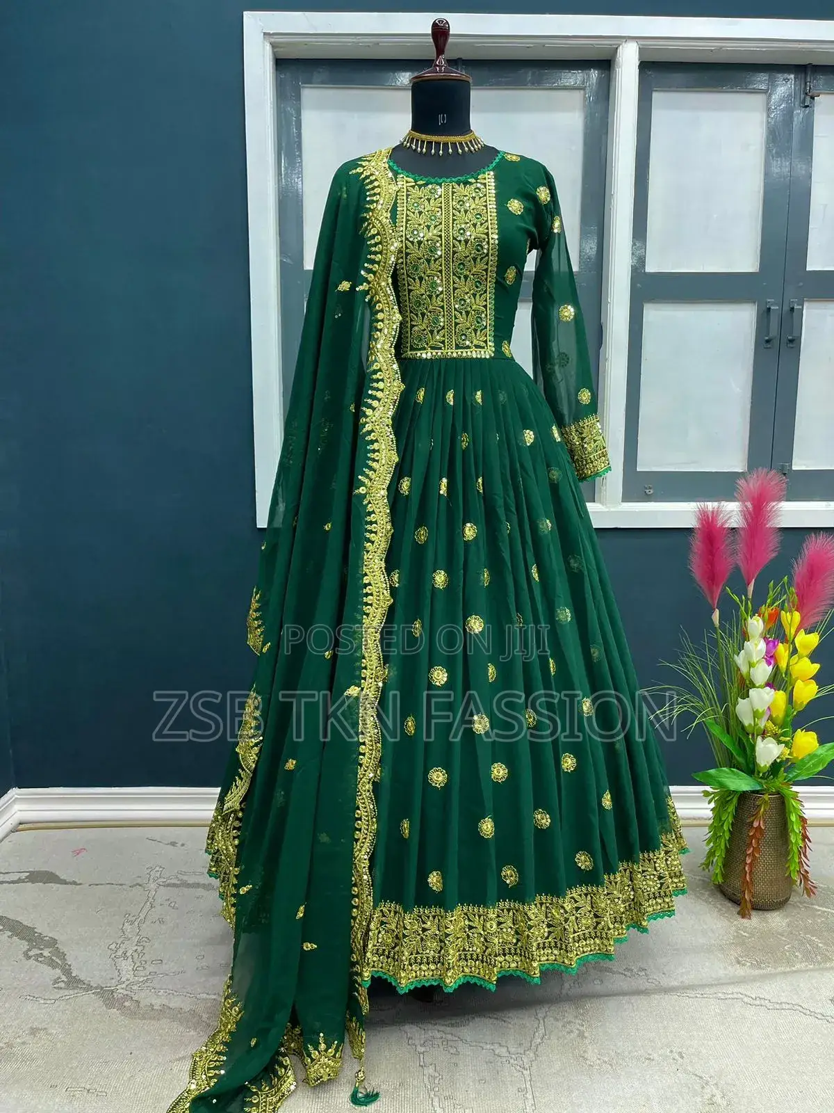 Readymade Embroidered Party Dress 