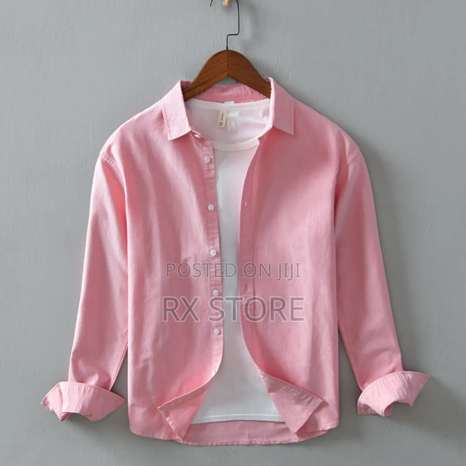 Solid Color Cotton Shirt (Only Shirt)