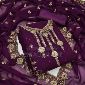 Embroidery Georgette Three Piece