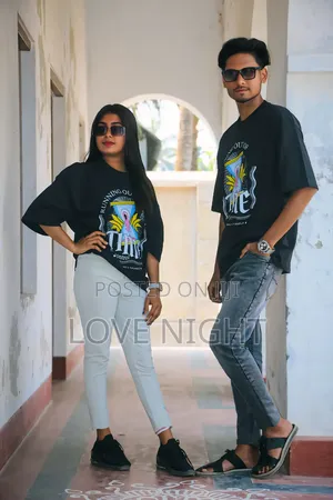 Photo - Unisex Drop Shoulder T Shirt