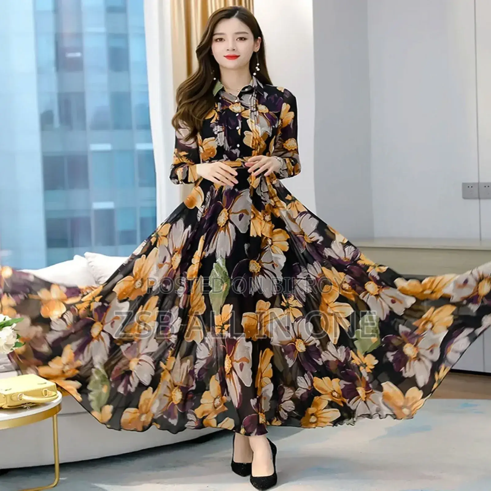 Stylish Elegant Long Gown Kurti