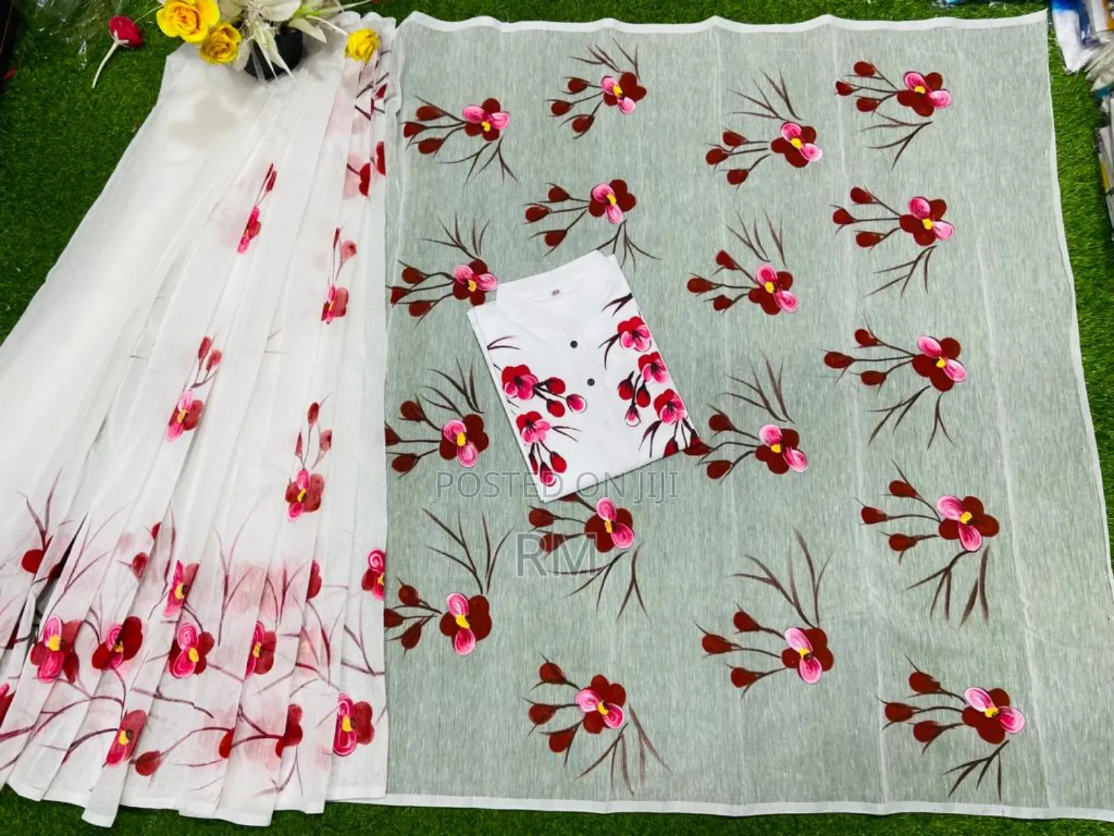 Hand Print Couple Dress, Imo