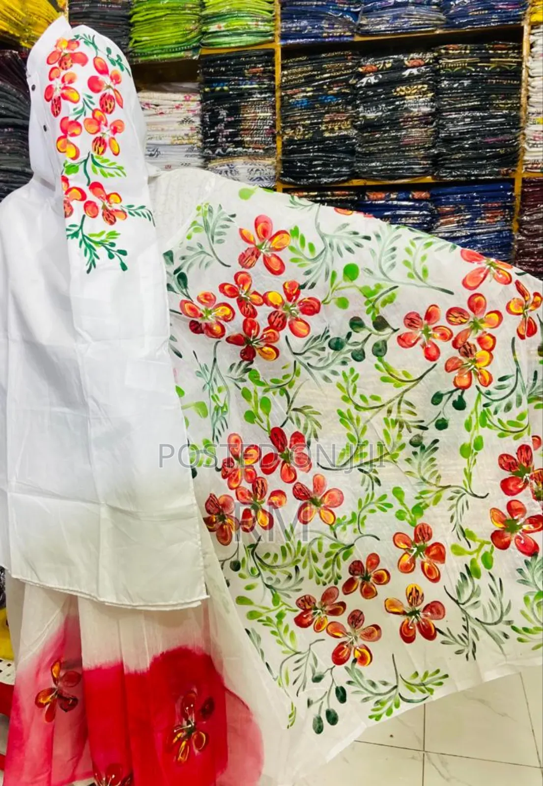 Hand Print Couple Dress, Imo