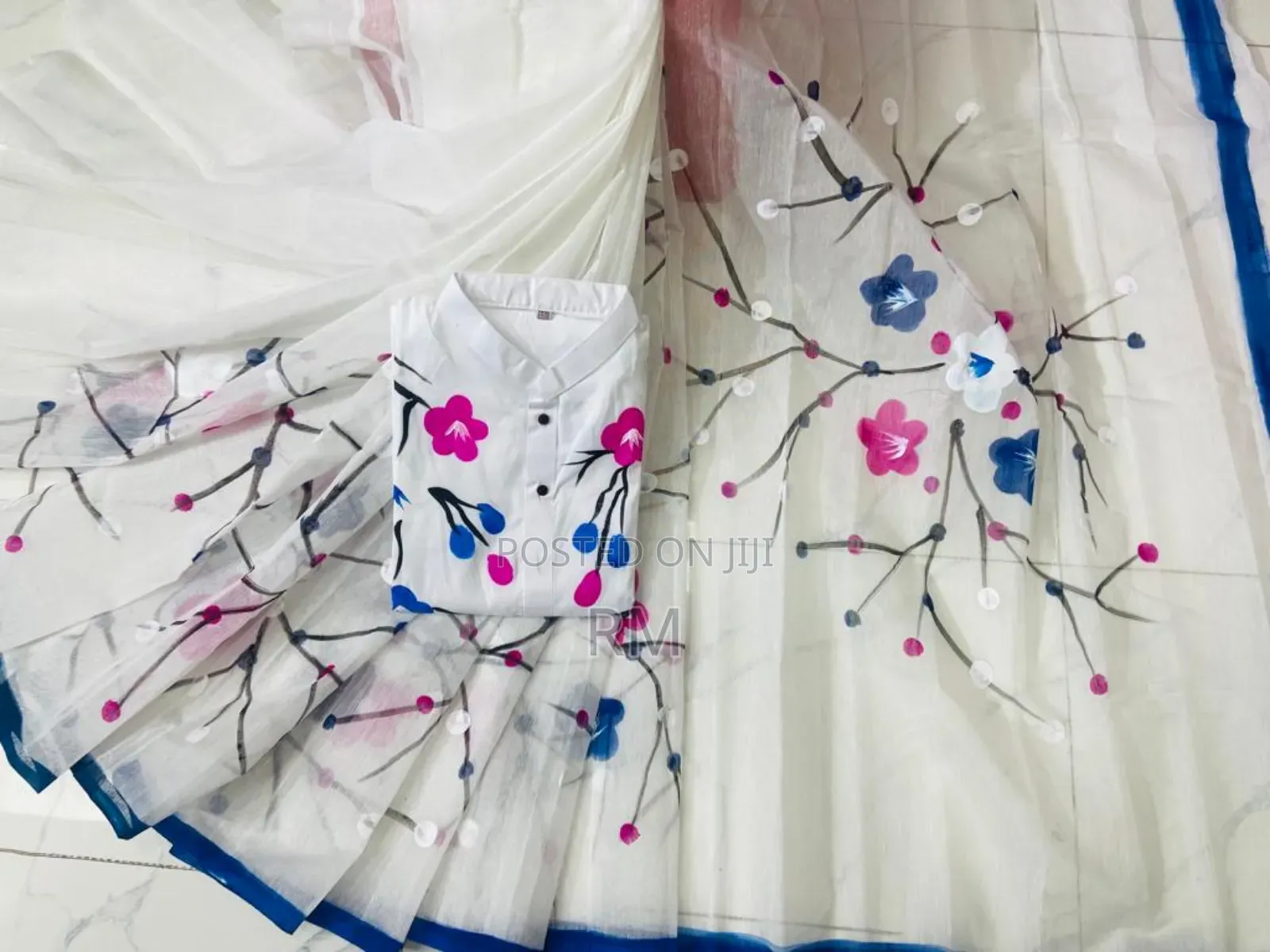 Hand Print Couple Dress, Imo