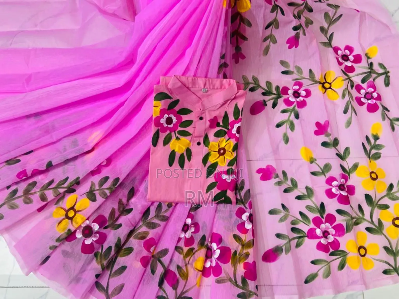 Hand Print Couple Dress, Imo