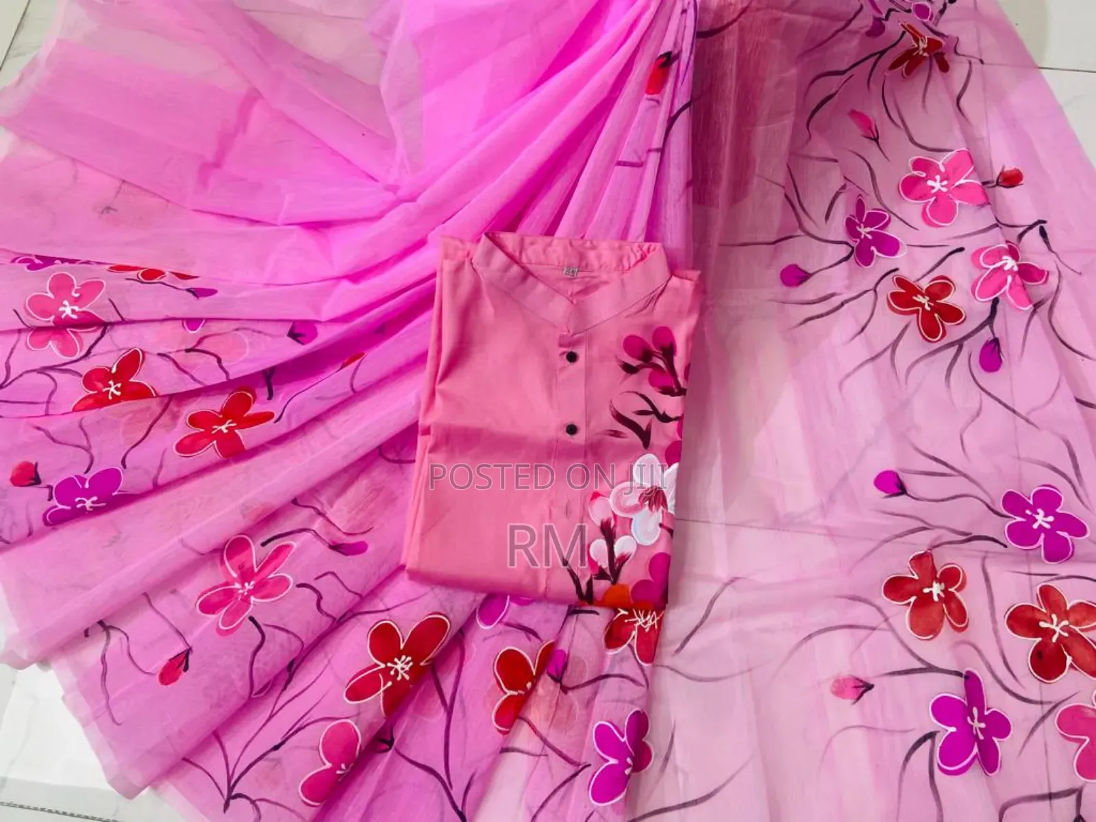 Hand Print Couple Dress, Imo