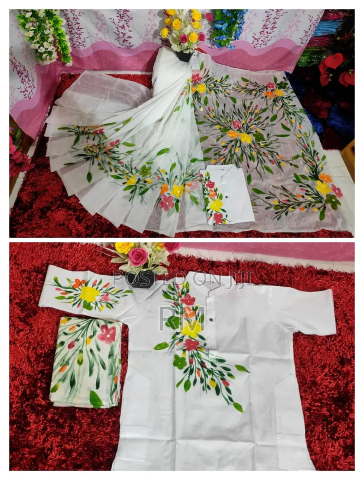 Hand Print Couple Dress, Imo