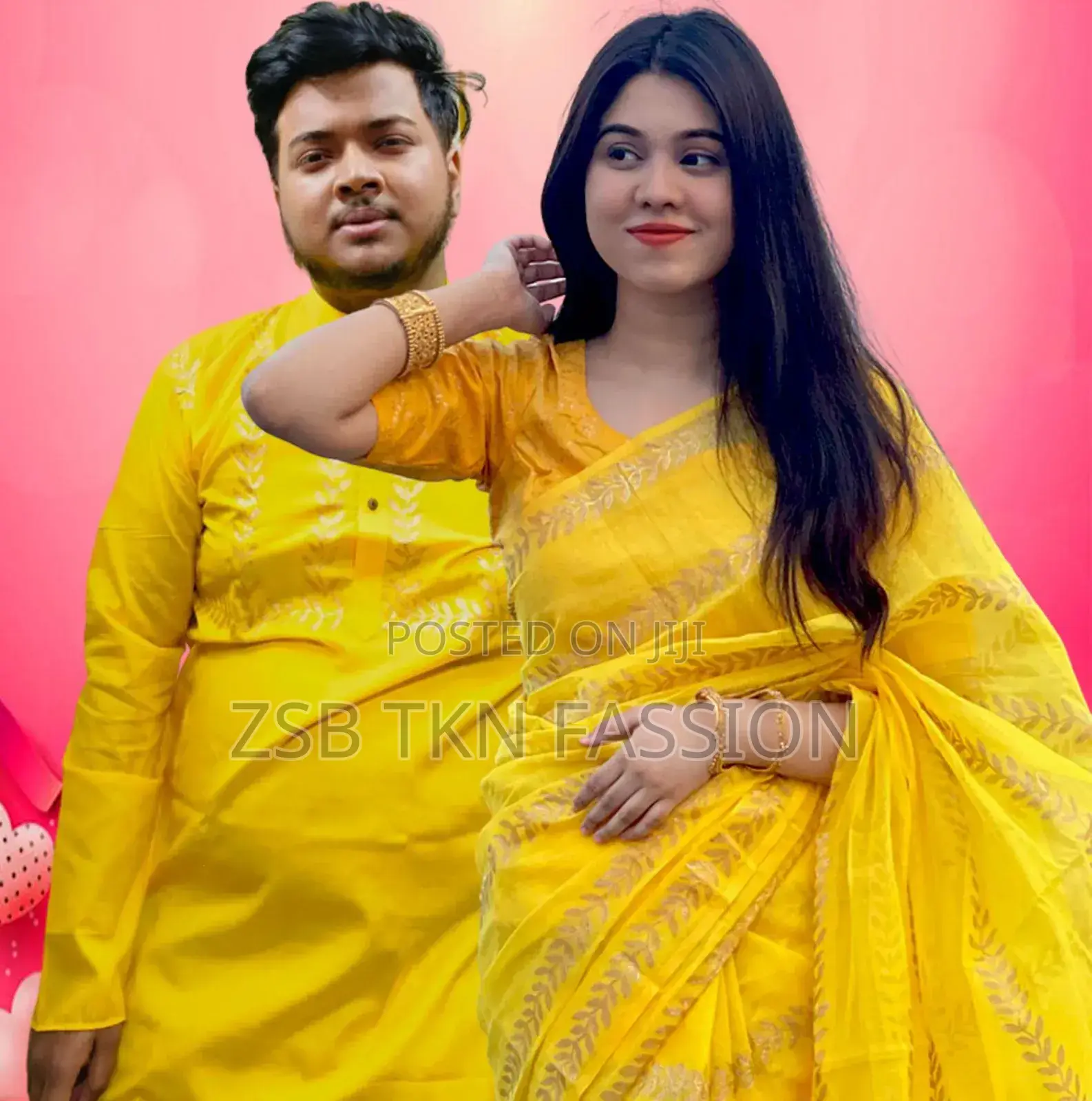  Sharee Panjabi Couple With Blouse Piece
