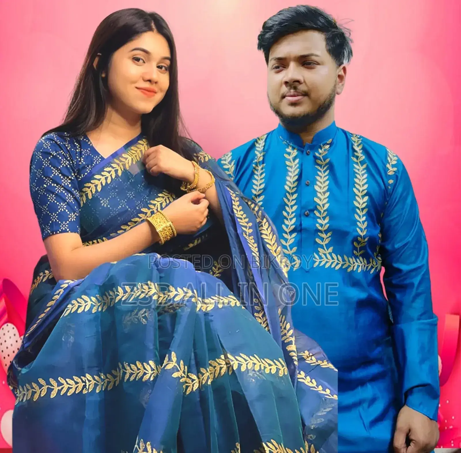 Sharee Panjabi Couple Set With Blouse Piece