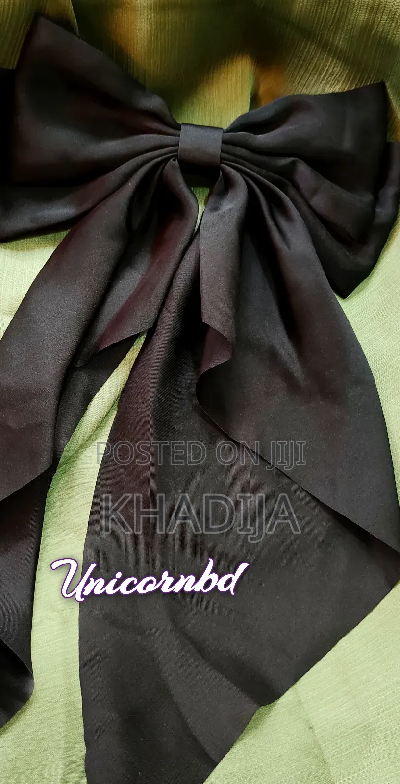 Cute Korean Long Hair Bow Tie