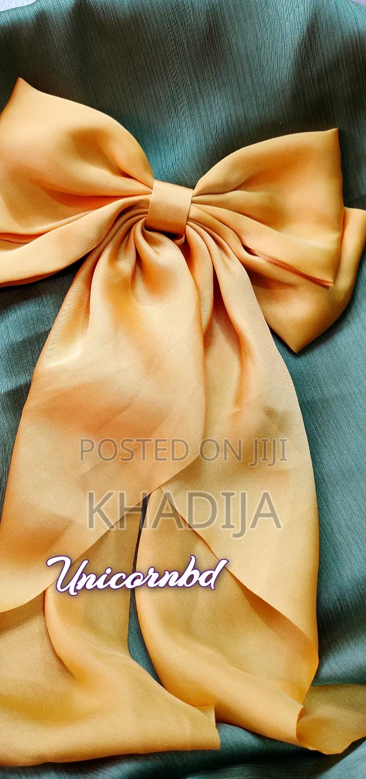Cute Korean Long Hair Bow Tie