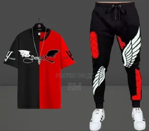 Stylist Printed Half Sleeve T-Shirt Full Pant Set