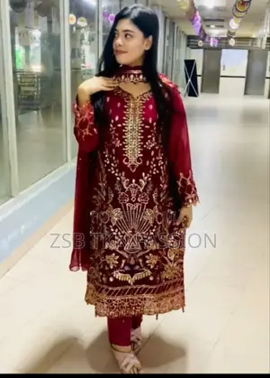 Indian White Gold Georgette Kameez