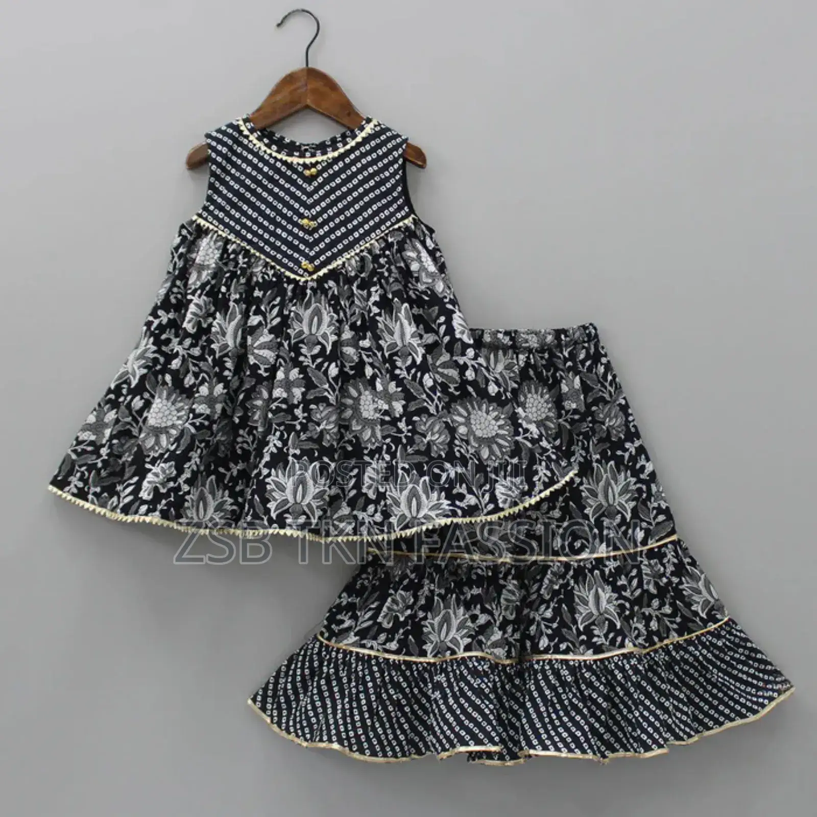 Trendy Baby Tops With Sharara